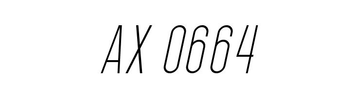 PostScriptum Light Italic  Скачать бесплатные шрифты