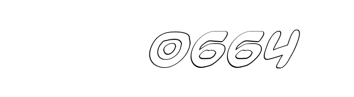 Magic Beans Outline Italic  Скачать бесплатные шрифты