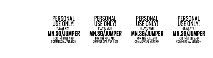 Jumper PERSONAL USE ONLY Light Italic  Скачать бесплатные шрифты