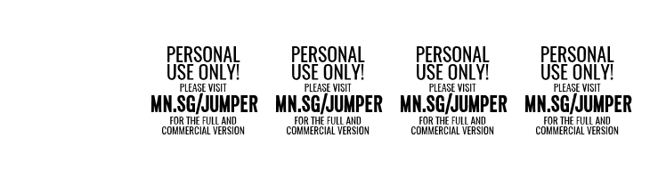 Jumper PERSONAL USE ONLY Black Italic  Скачать бесплатные шрифты