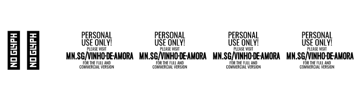 Vinho De Amora PERSONAL USE ONLY White  Скачать бесплатные шрифты