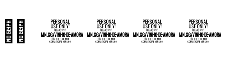 Vinho De Amora PERSONAL USE ONLY Black  Скачать бесплатные шрифты