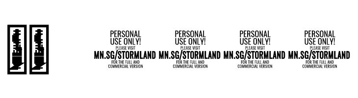 Stormline PERSONAL USE ONLY Bold  Скачать бесплатные шрифты