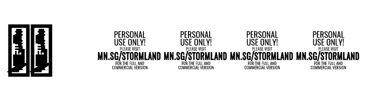 Stormline PERSONAL USE ONLY Black  Скачать бесплатные шрифты