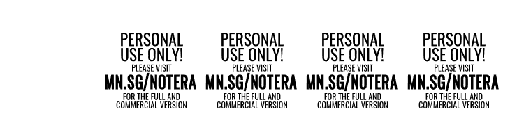 Notera 2 Underline PERSONAL USE Medium  Скачать бесплатные шрифты