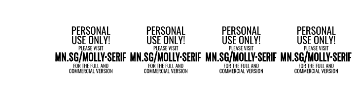 MollySerifXEPERSONAL-Medium  Скачать бесплатные шрифты