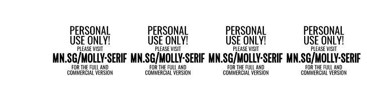 MollySerifXEPERSONAL-Black  Скачать бесплатные шрифты