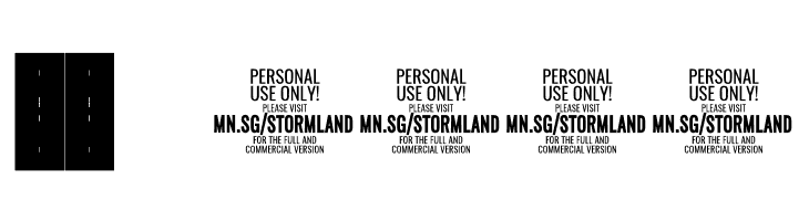 Stormland PERSONAL USE ONLY Black  Скачать бесплатные шрифты