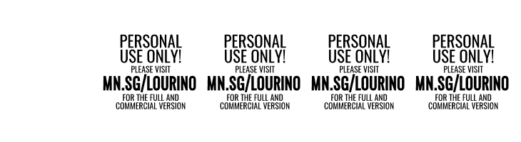 Lourino PERSONAL USE ONLY  Скачать бесплатные шрифты