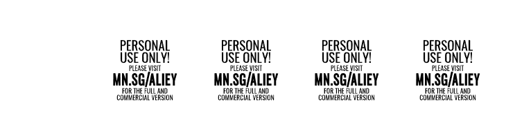 Aliey PERSONAL USE ONLY Bold Italic  Скачать бесплатные шрифты