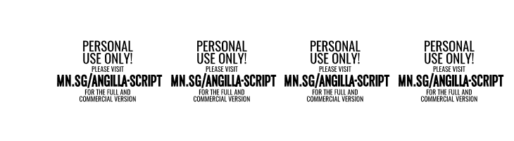 AngillaScriptPERSONALUSE  Скачать бесплатные шрифты