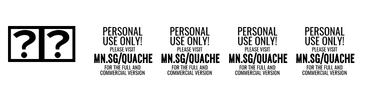 QuacheBlackPERSONAL  Скачать бесплатные шрифты