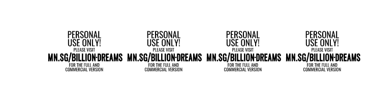 BillionDreams  Скачать бесплатные шрифты