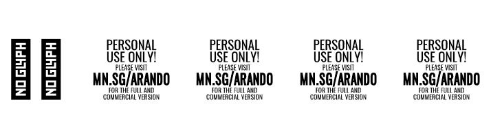 Arando Script PERSONAL USE Regular  Скачать бесплатные шрифты