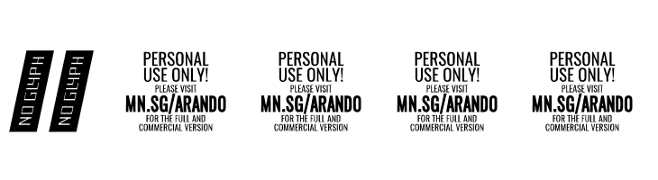 Arando Script PERSONAL USE Bold Italic  Скачать бесплатные шрифты