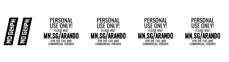 Arando Script PERSONAL USE Italic  Скачать бесплатные шрифты