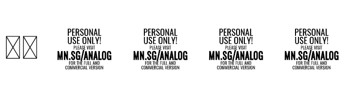 Analog Script PERSONAL USE Personal  Скачать бесплатные шрифты