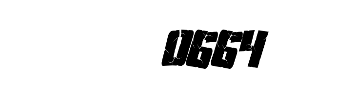 SF Aftershock Debris Condensed Italic  Скачать бесплатные шрифты