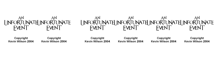 An Unfortunate Event  Скачать бесплатные шрифты