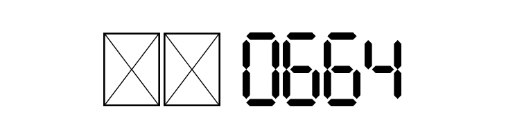 7Segments Regular  Скачать бесплатные шрифты