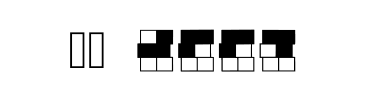 Braille_grid Regular  Скачать бесплатные шрифты