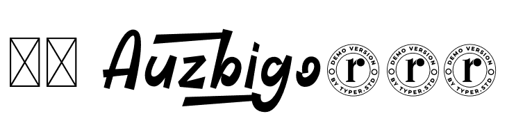 Auzbigo  Скачать бесплатные шрифты