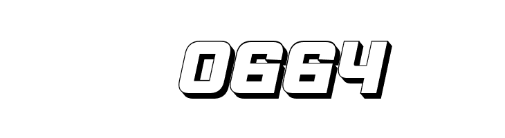 Archigadget 3D Italic  Скачать бесплатные шрифты