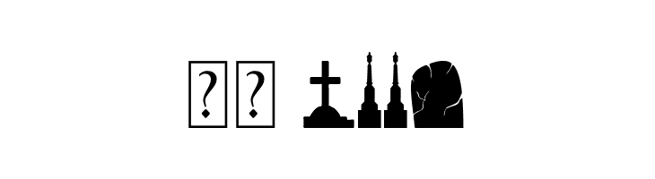 Cemetery Icons  Скачать бесплатные шрифты