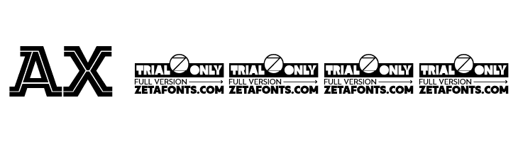 Amazing Slab Trial Inline Extrabold  Скачать бесплатные шрифты