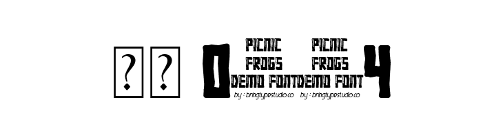 Picnic Frogs  Скачать бесплатные шрифты