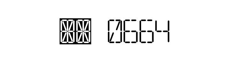 7 SEGMENTAL DIGITAL DISPLAY  Скачать бесплатные шрифты
