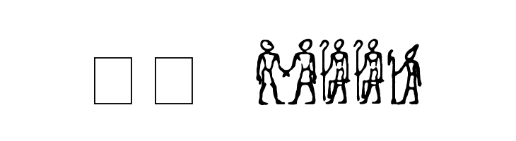 Hieroglify  Скачать бесплатные шрифты