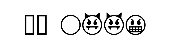 Emoticons  Скачать бесплатные шрифты