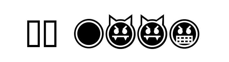 Emoticons Outline  Скачать бесплатные шрифты