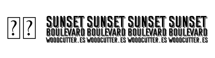 Sunset Boulevard  Скачать бесплатные шрифты