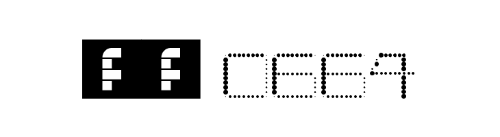 Amaya Technical Dots Regular  Скачать бесплатные шрифты