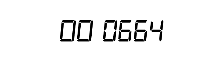 Digital-7 Italic  Скачать бесплатные шрифты