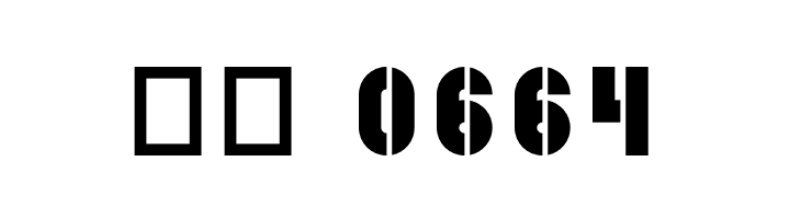 ZF2334 Stencil  Скачать бесплатные шрифты