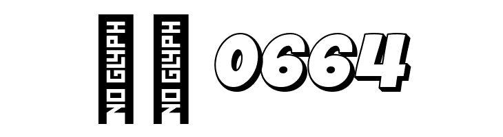 Chopic 3D Free version Regular  Скачать бесплатные шрифты