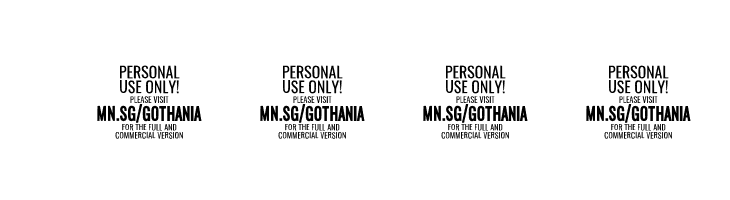 Gothania Serif PERSONAL USE Regular  Скачать бесплатные шрифты