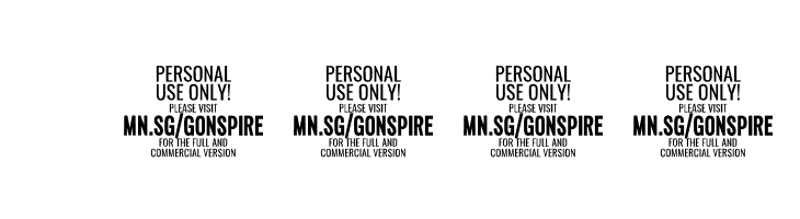 Gonspire Script PERSONAL USE Regular  Скачать бесплатные шрифты