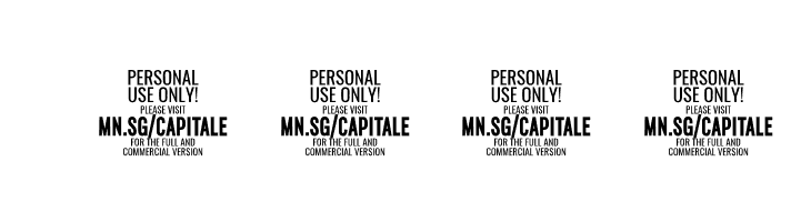 Capitaly Script PERSONAL USE Regular  Скачать бесплатные шрифты