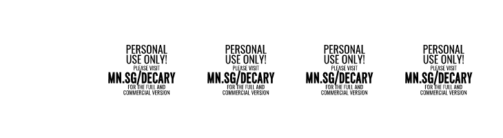 Decary Sans Light PERSONAL USE Regular  Скачать бесплатные шрифты