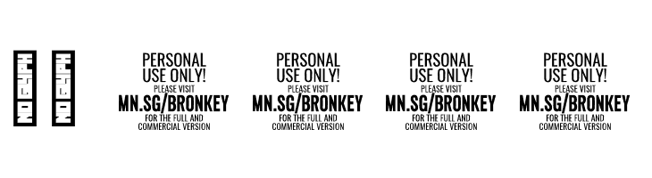 Bronkey PERSONAL USE ONLY Thin  Скачать бесплатные шрифты