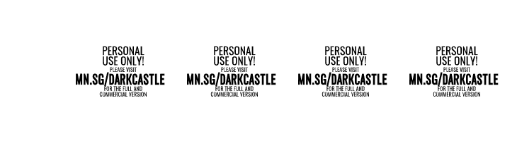 Darkcastle PERSONAL USE Regular  Скачать бесплатные шрифты