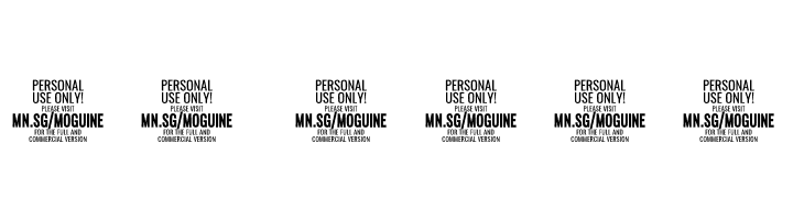 Moguine Serif PERSONAL USE Regular  Скачать бесплатные шрифты