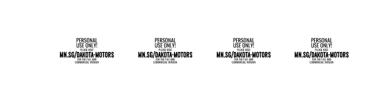 Dakota Motors PERSONAL USE Regular  Скачать бесплатные шрифты