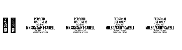 Saint Carell PERSONAL Regular  Скачать бесплатные шрифты