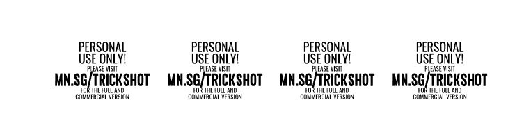 Trickshot PERSONAL USE Regular  Скачать бесплатные шрифты