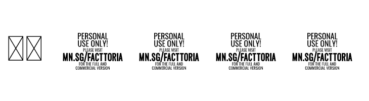 Facttoria Script PERSONAL USE Regular  Скачать бесплатные шрифты